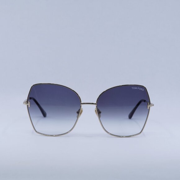 Tom Ford Farah FT0951 28B Sunglasses Gold Butterfly Frame, Smoke Lenses main image 5
